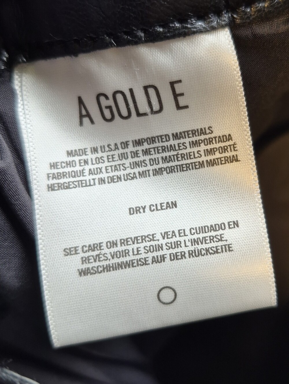 Agolde Recycled Leather 90's Pinch Waist Pants In Detox Black Size 31 NWT $348 - Picture 13 of 16